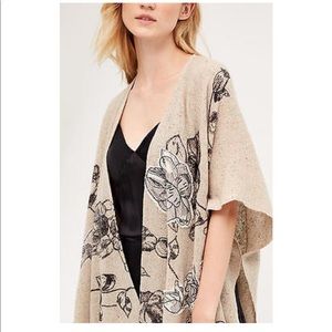 Anthropologie poncho style wrap